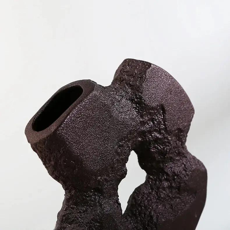 Bottom of Black Stone Vase