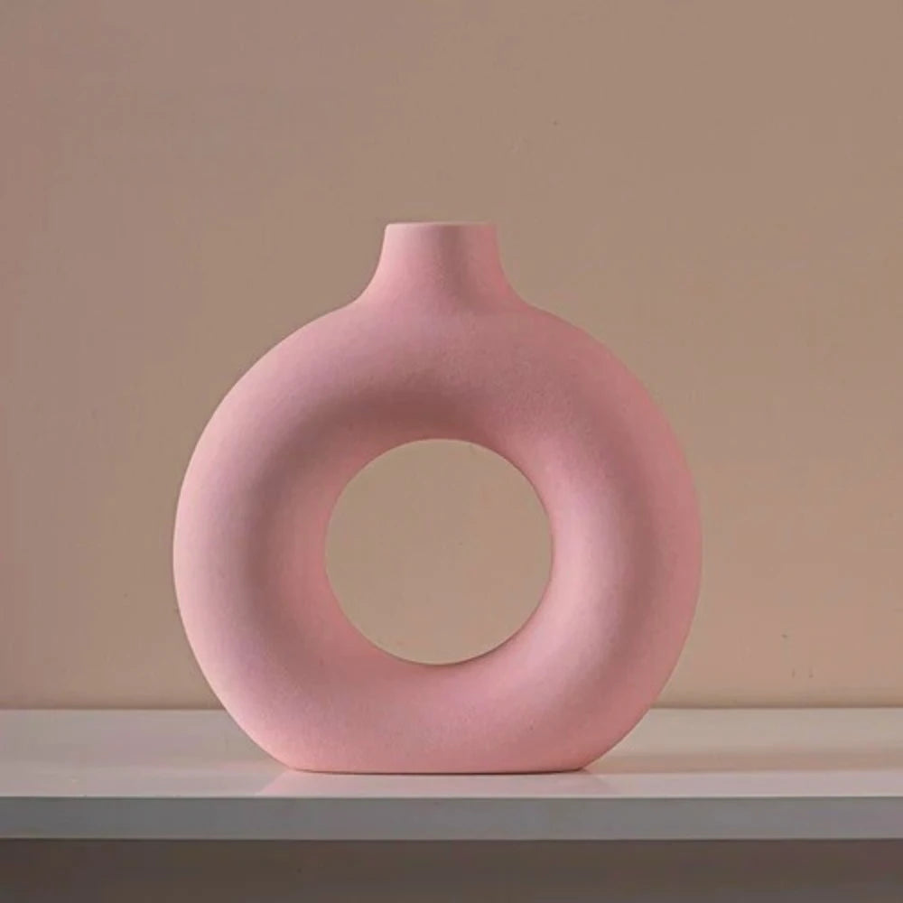 Medium sized Ceramic Vase Pink