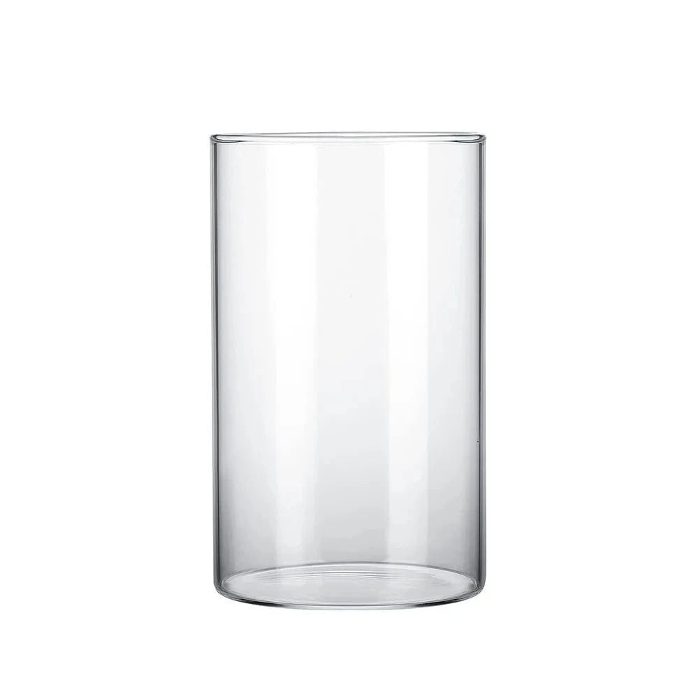 Crystal Cylinder Vase on a white background