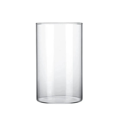 Crystal Cylinder Vase on a white background