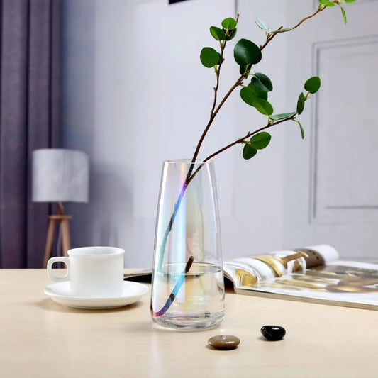 Glass Bud Vase Transparent With Flower Inside