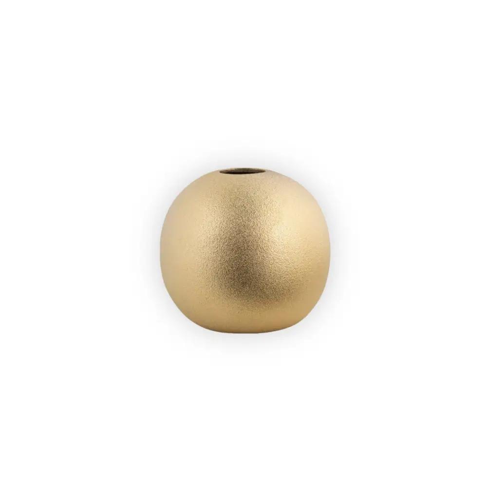 Medium Gold Round Vase