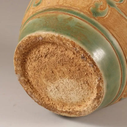 Bottom of a Green Brown Vase